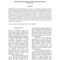 Investigating the impact of zakat on poverty alleviation A case from West Sumatra, Indonesia.pdf