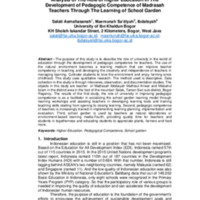 Analysis of The Role of Higher Education in The Development of Pedagogic Competence of Madrasah Teachers Through The Learning of School Garden.pdf