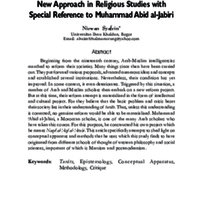 New approach in religious studies with special reference to Muhammad Abid al-Jabiri.pdf