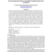 Peran Perangkat Desa Dalam Akuntabilitas Pengelolaan Dana Desa Lenek Baru.pdf