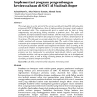 Implementasi program pengembangan kewirausahaan di SDIT Al Madinah Bogor.pdf