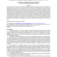Analysis Of The Influence Of Financial Liquidity And Leverage On Profitability In Manufacturing Companies Listed On Idx 2015–2019.pdf