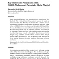 Kepemimpinan Pendidikan Islam TGKH. Muhammad Zainuddin Abdul Madjid.pdf