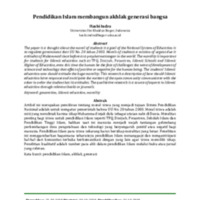 Pendidikan Islam membangun akhlak generasi bangsa.pdf