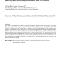 Efficiency determinant analysis in Islamic bank in Indonesia.pdf