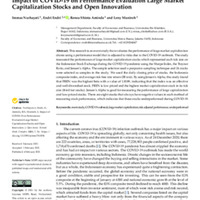 Impact of COVID-19 on performance evaluation large market capitalization stocks and open innovation.pdf