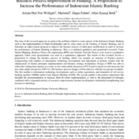 Business process improvement of funding a proposition to increase the performance of Indonesian Islamic banking.pdf