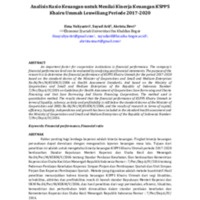 Analisis Rasio Keuangan untuk Menilai Kinerja Keuangan KSPPS Khairu Ummah Leuwiliang Periode 2017-2020.pdf