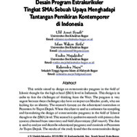 Desain Program Estrakurikuler Tingkat SMA Sebuah Upaya Menghadapi Tantangan Pemikiran Kontemporer di Indonesia.pdf