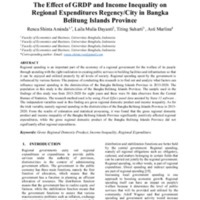 The Effect of GRDP and Income Inequality on Regional Expenditures RegencyCity in Bangka Belitung Islands Province.pdf