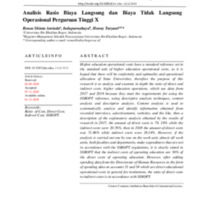 Analisis Rasio Biaya Langsung dan Biaya Tidak Langsung Operasional Perguruan Tinggi X.pdf