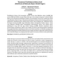 Manajemen Pembelajaran Bahasa Arab (Studi Kasus di Madrasah Aliyah Al Kahfi Bogor).pdf