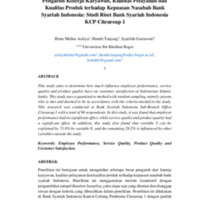 Pengaruh Kinerja Karyawan, Kualitas Pelayanan dan Kualitas Produk terhadap Kepuasan Nasabah Bank Syariah Indonesia.pdf