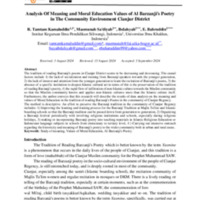 Analysis Of Meaning and Moral Education Values of Al Barzanji's Poetry in The Community Environment Cianjur District.pdf