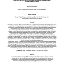 Analisis Faktor-Faktor Rendahnya Pembiayaan Bagi Hasil Di Perbankan Syariah.pdf