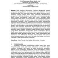 PENGARUH VIDEO TUTORIAL TERHADAP HASIL BELAJAR ADMINISTRASI TRANSAKSI DI SMK PEMBANGUNAN KOTA BOGOR.pdf