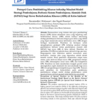 Persepsi Guru Pembimbing Khusus terhadap Manfaat Model Strategi Pembelajaran Berbasis Sistem Pembelajaran Alamiah Otak (SiPAO) bagi Siswa Berkebutuhan Khusus (ABK) di Kelas ….pdf