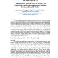 Pengaruh Islamic Branding, Celebrity Endorser, dan Pengetahuan Produk terhadap Keputusan Pembelian Konsumen Kosmetik Wardah.pdf