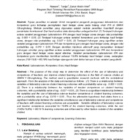Hubungan Antara Penggunaan Laboratorium Ipa dan Komptensi Guru Dengan Hasil Belajar Biologi Siswa Sman I Cibungbulang Kabupaten Bogor.pdf