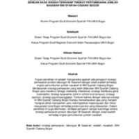 PENGARUH STRATEGI PEMASARAN PRODUK TABUNGAN IB HASANAH DENGAN AKAD WADIAH TERHADAP TINGKAT PERTUMBUHAN JUMLAH NASABAH BNI SYARIAH CABANG BOGOR.pdf