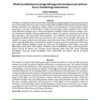 Model pembelajaran pengembangan kemampuan penulisan karya ilmiah bagi mahasiswa.pdf