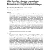 Child discipline education concept in the perspective of Bukhari Hadeeths and its relevance to the thought of Muhammad Iqbal.pdf