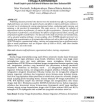 Analisis Pengaruh Budaya Organisasi, Pelatihan dan Kompensasi Terhadap Kinerja Tenaga Kependidikan (Studi Empiris pada Fakultas Perikanan dan Ilmu Kelautan IPB).pdf