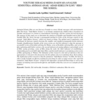 Youtube sebagai media dakwah Analisis semiotika animasi anak ‘adab sebelum ilmu'pada Youtube channel riko the series.pdf