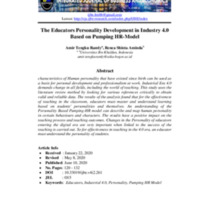 The Educators Personality Development in Industry 4.0 Based on Pumping HR-Model.pdf