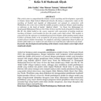 Pengembangan Modul Pembelajaran Akidah Kelas X di Madrasah Aliyah.pdf