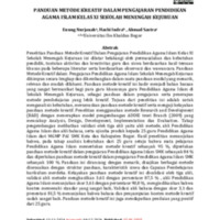 PANDUAN METODE KREATIF DALAM PENGAJARAN PENDIDIKAN AGAMA ISLAM KELAS XI SEKOLAH MENENGAH KEJURUAN.pdf