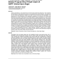Pembentukan kepribadian peserta didik melalui program Bina Pribadi Islami di SMPIT Ummul Quro Bogor.pdf