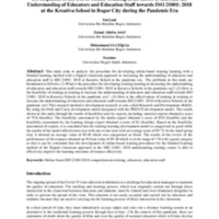 Development of the Use of Online Training in an Effort to Increase the Understanding of Educators and Education Staff towards ISO 21001.pdf