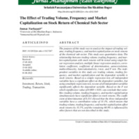 The Effect of Trading Volume, Frequency and Market Capitalization on Stock Return of Chemical Sub Sector.pdf