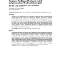 Program Tarbiyah Dzatiyah untuk penguatan kepribadian islami guru.pdf