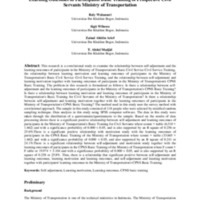 The Relationship between Adjustment and Learning Motivation with Learning Outcomes in Participants Basic Training of Prospective Civil Servants Ministry of Transportation.pdf