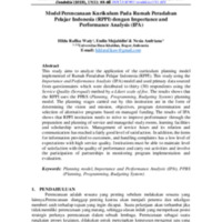 Model Prencanaan Kurikulum Pada Rumah Peradaban Pelajar Indonesia (RPPI) dengan Importance and Performance Analysis (IPA).pdf