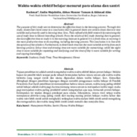 Waktu-waktu efektif belajar menurut para ulama dan santri.pdf