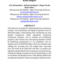 The Influence of Competency Training on Work Productivity and Loyalty of Inpatient Nurses at RSUD Kota Bogor.pdf