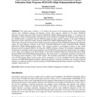 Online Learning of Early Childhood Language Development Courses Third Semester Students of the Early Childhood Education Teacher Education Study Program (PGPAUD) STKIP ….pdf