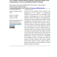 The Concept of Nature-Based Children's Education (Study of the Interpretation of Verses and Hadiths Related to Fitrah).pdf