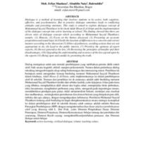 Analisis Implementasi Adab Berdialog Menurut Muhammad Sayyid Thanthawi Melalui Pembelajaran Siswa Aktif Di Sekolah.pdf