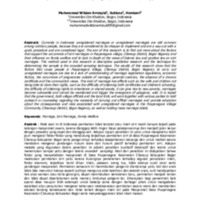 Nikah Sirri dan Pengaruhnya pada Kesejahteraan Keluarga (Studi Kasus di Desa Puspanegara, Kecamatan Citeureup).pdf