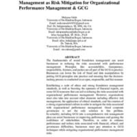Good Islamic Boarding School Foundation Management as Risk Mitigation for Organizational Performance Management & GCG.pdf