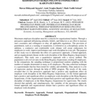 Pengaruh Pendekatan Persuasif, Pendekatan Formal dan Iklim Organisasional terhadap Kedisiplinan Kerja Pegawai Inspektorat Kabupaten Bima.pdf