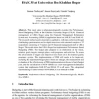 A Phenomological Study of the Performance-Based Budgeting Model (PBB) in the Financial Management System of Private Universities Based on SAK EP and ISAK 35 at Universitas Ibn ….pdf
