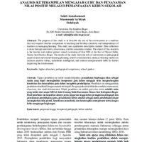 Analisis Keterampilan Mengajar Guru dan Penanaman Nilai Positif Melalui Pemanfaatan Kebun Sekolah.pdf
