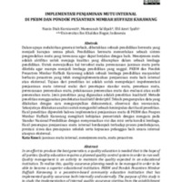 IMPLEMENTASI PENJAMINAN MUTU INTERNAL DI PKBM DAN PONDOK PESANTREN MIMBAR HUFFAZH KARAWANG.pdf