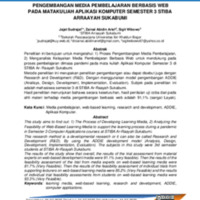 Pengembangan Media Pembelajaran Berbasis Web Pada Matakuliah Aplikasi Komputer Semester 3 STIBA Arraayah Sukabumi.pdf