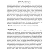 Peningkatan Hasil Belajar Aqidah Akhlaq Melalui Penerapan Model Pembelajaran Kooperatif Tipe Scramble.pdf